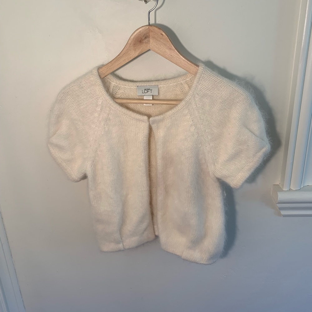 Loft Cropped Brushed Sweater